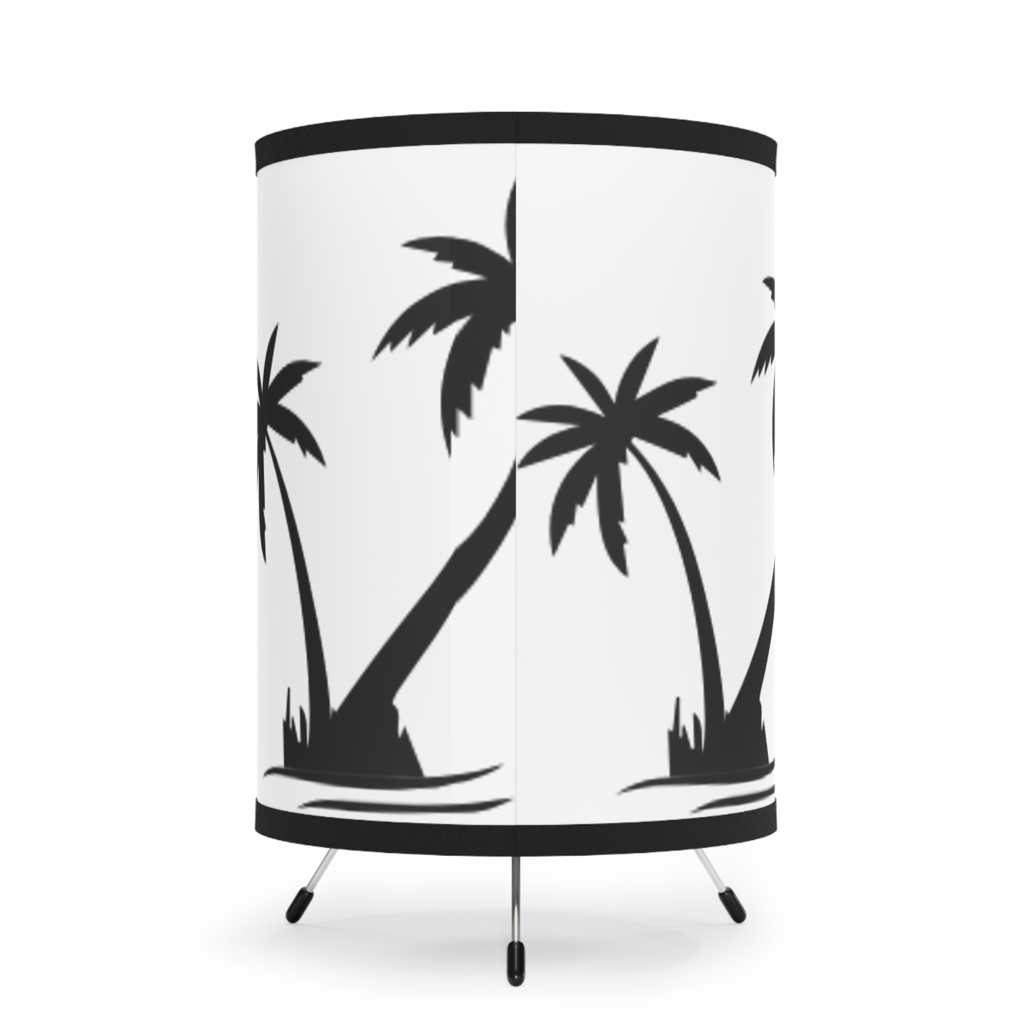 Tropical Tripod Lamp, Palm Tree Decor, Living Room Lighting, Bedroom Accent, Eco-Friendly Home Decor, Unique Gift Idea - Image 3